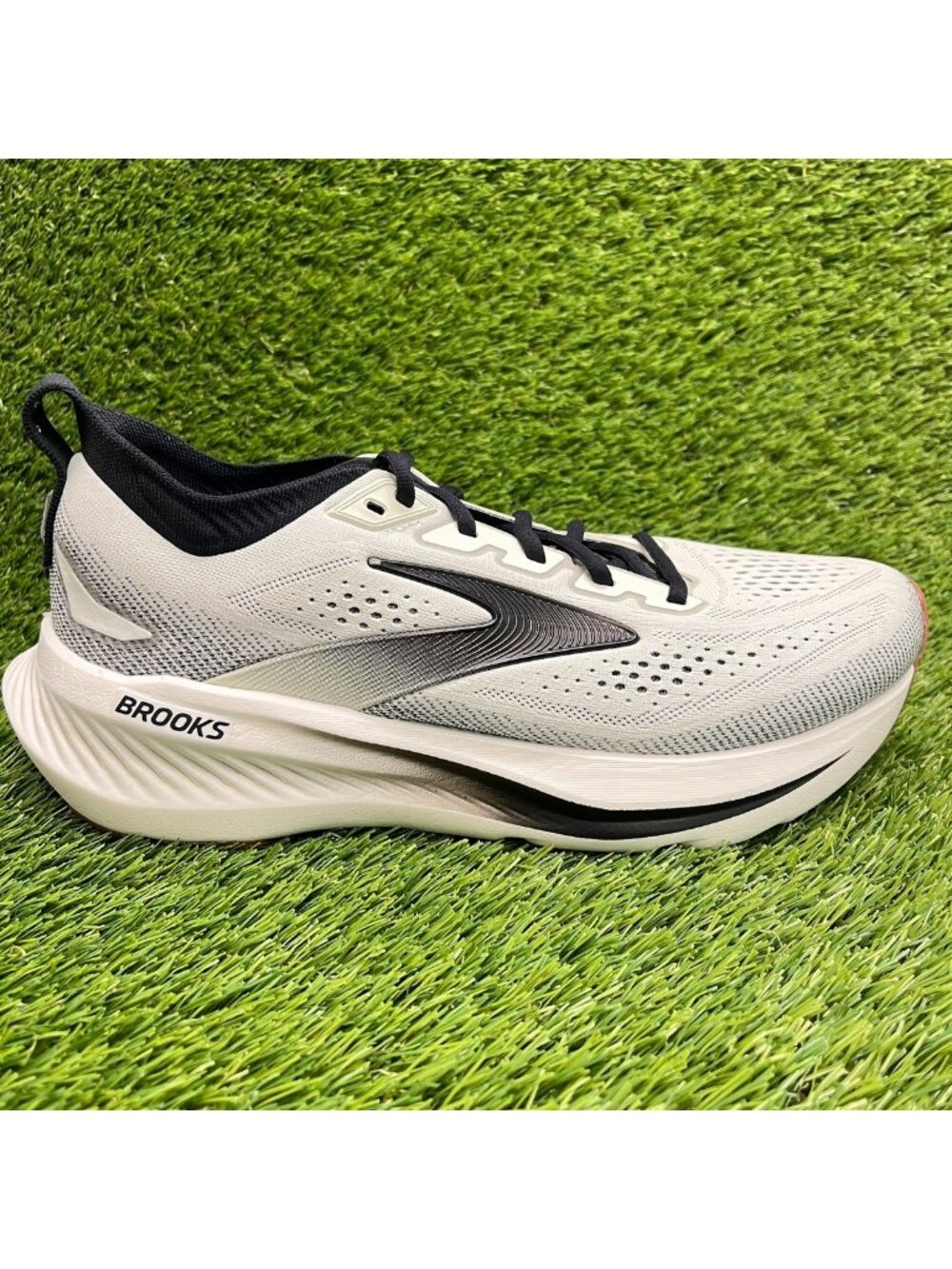 Brooks Glycerin 23 Mens Size 8.5 White Black Athletic Running Shoes Sneakers